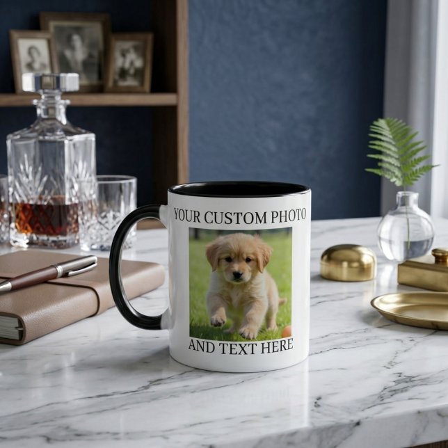 Custom Photo & Text Mug Personalized Gift Coffee  (Creator Uploaded)