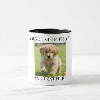 Custom Photo & Text Mug Personalized Gift Coffee 