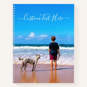 Custom Photo Text Notebook with Your Pet Photos