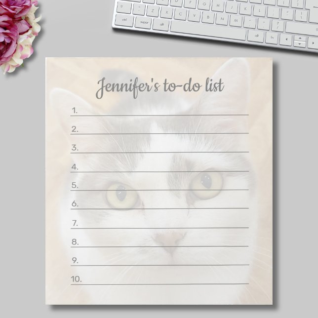 Custom Photo Text Personalized To-Do List Notepad (Creator Uploaded)