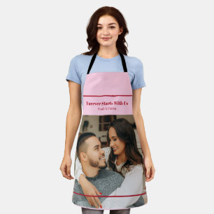 Custom Photo & Text Romantic Gift - Personalized  Apron