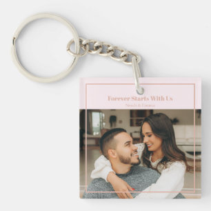 Custom Photo & Text Romantic Gift - Personalized Keychain