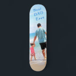 Custom Photo Text Skateboard - Best DAD Ever<br><div class="desc">Custom Photo - Your Own Design - Special - Personalized Father / Child / Family / Friends or Personal Gift - Add Your Photo / Text - Resize and move or remove and add elements / image with customization tool. Choose / add your favourite font / text colour ! You...</div>