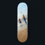 Custom Photo Text Skateboard with Your Photos<br><div class="desc">Custom Photo and Text - Unique Your Own Design -  Personalized Family / Friends or Personal Gift - Add Your Text and Photo - Resize and move elements with customization tool !</div>