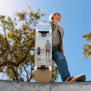 Custom Photo Text Skateboard Your Family Gift