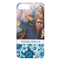 Custom Photo & Text Surf Floral Hibiscus Pattern