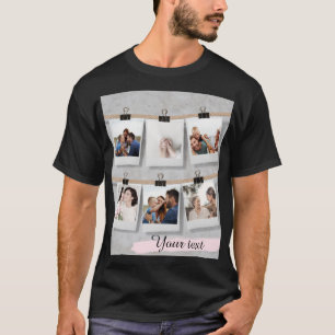 Custom Photo Text T-Shirt