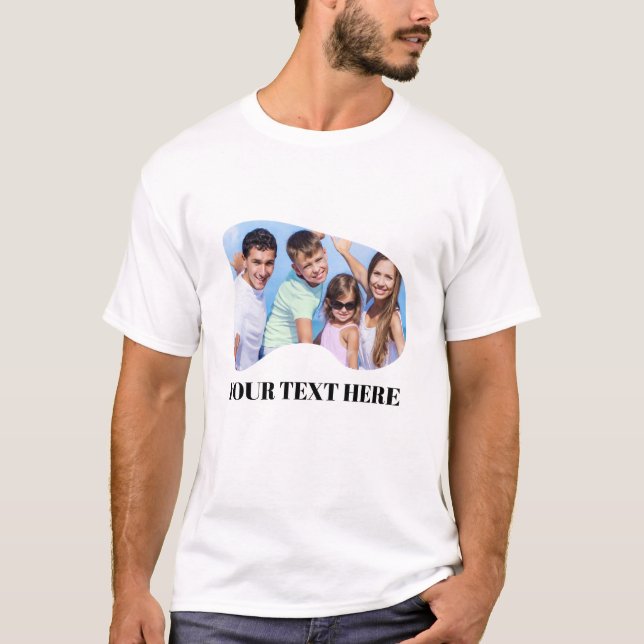 Custom Photo & Text T-Shirt | Personalized T-shirt (Front)