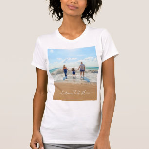 Custom Photo Text T-Shirt Your Family Photos Gift
