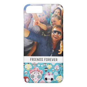 Custom Photo & Text Texture laughing skull Case-Mate iPhone Case