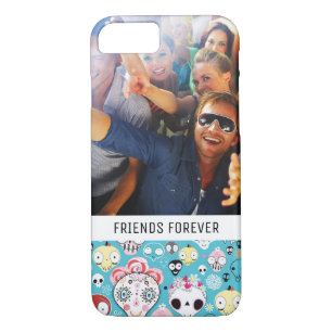 Custom Photo & Text Texture laughing skull Case-Mate iPhone Case
