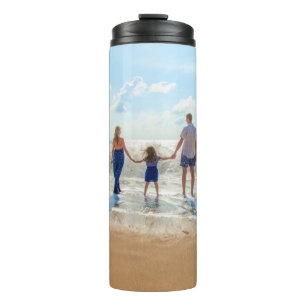 Custom Photo Text Thermal Tumbler - Your Design