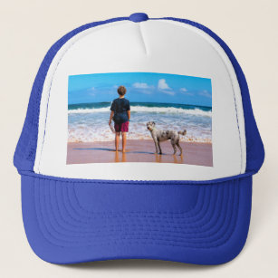 Custom Photo Text Trucker Hat Your Design With Pet