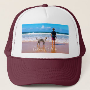 Custom Photo Text Trucker Hat - Your Summer Design