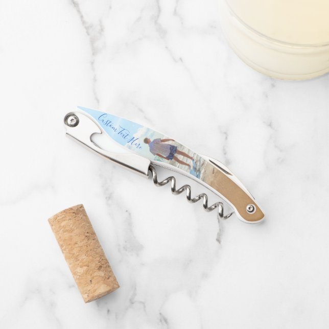 Custom Photo Text Waiter's Corkscrew Your Photos (Front)