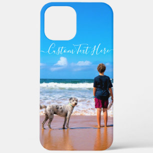Custom Photo Text Your Photos with Pets iPhone 12 Pro Max Case