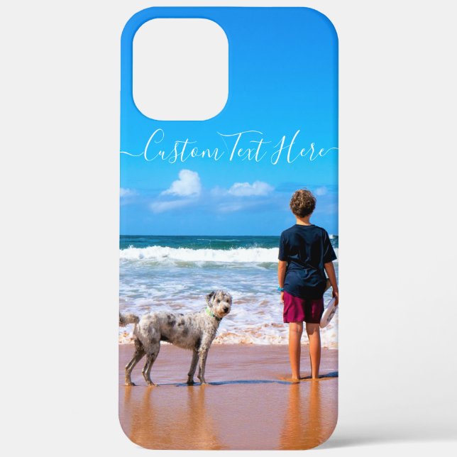 Custom Photo Text Your Photos with Pets Case-Mate iPhone Case (Back)