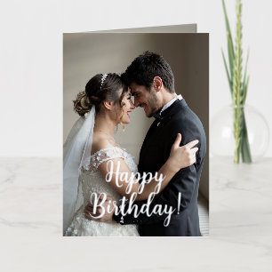 Custom Photo & Texts Birthday Greeting