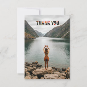 Custom photo thank you cards with envelopes