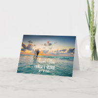 Custom Photo Thank You, Folded, Blank Inside