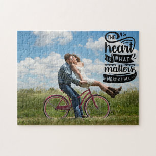 CUSTOM Photo   The Heart Is What Matters.. Jigsaw Puzzle