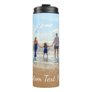 Custom Photo Thermal Tumbler Personalized Text