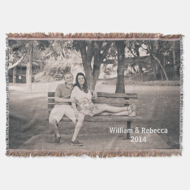 Custom Photo Throw Blanket (Front)