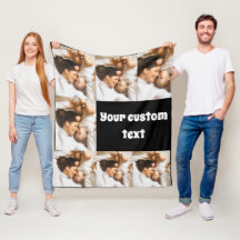 Custom Photo Throw Blanket – Personalized Picture 