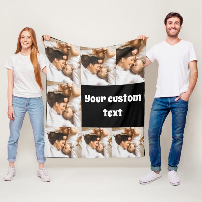 Custom Photo Throw Blanket – Personalized Picture  (In Situ)
