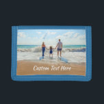 Custom Photo Trifold Wallet with Your Photos<br><div class="desc">Custom Photo and Text Wallets - Unique Your Own Design - Personalized Family / Friends or Personal Wallet Gift - Add Your Text and Photo - Resize and move elements with customization tool ! Choose font / size / colour ! Good Luck - Be Happy :)</div>