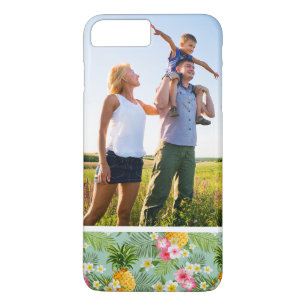 Custom Photo Tropical Flowers & Pineapples Case-Mate iPhone Case