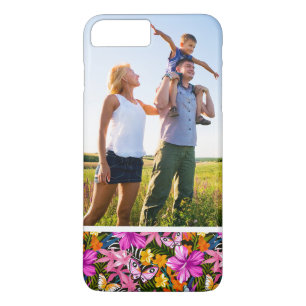Custom Photo Tropical leaves and flowers Case-Mate iPhone Case