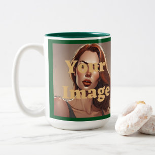 Custom Photo Two-Tone Mug