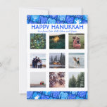 CUSTOM PHOTO Ugly Hanukkah Sweaters Cute Flat Card<br><div class="desc">Customize this flat card by adding your own text and photos on the front or back. There is a grid in front of the photos which makes it easier to use any size photos you have and keep them lined up and in a square format. You can delete the grid...</div>