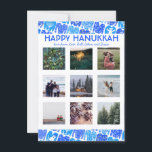 CUSTOM PHOTO Ugly Hanukkah Sweaters Cute Flat Card<br><div class="desc">Customize this flat card by adding your own text and photos on the front or back. There is a grid in front of the photos which makes it easier to use any size photos you have and keep them lined up and in a square format. You can delete the grid...</div>