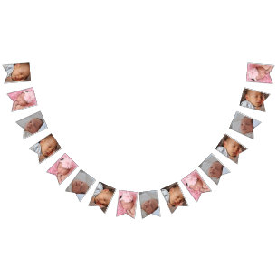 Custom photo unique simple bunting flags