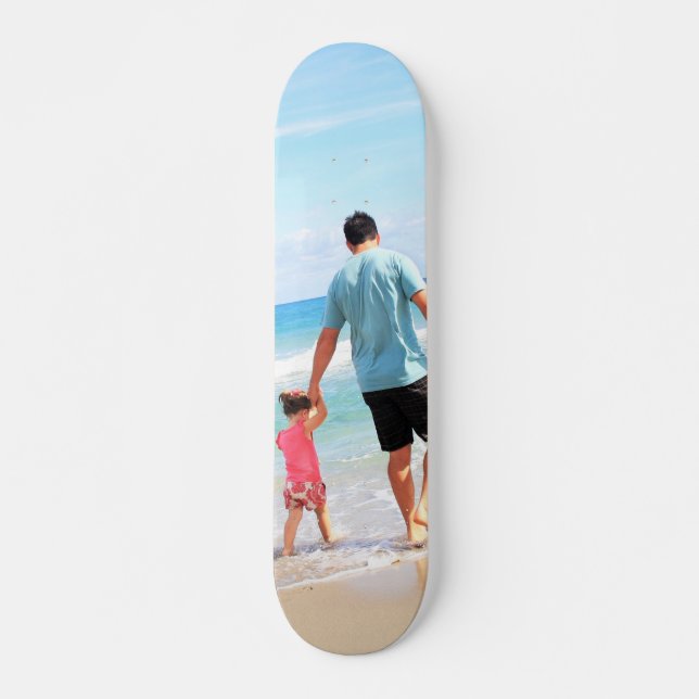 Custom Photo - Unique Your Own Design - Best DAD Skateboard (Front)