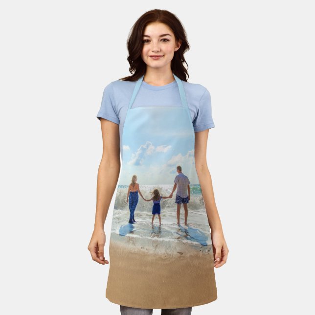 Custom Photo - Unique Your Own Design Personalized Apron (Worn)
