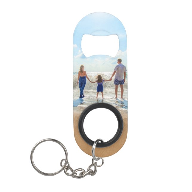 Custom Photo - Unique Your Own Design Personalized Keychain Bottle Opener (Front)