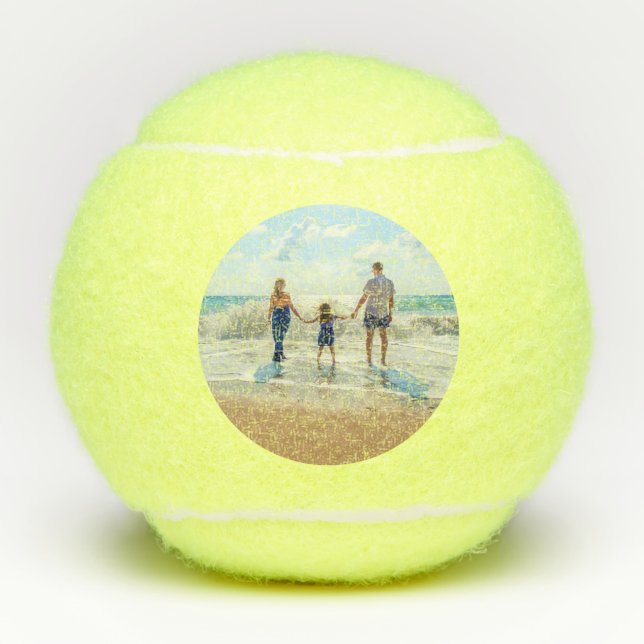 Custom Photo - Unique Your Own Design Personalized Tennis Balls (Front)