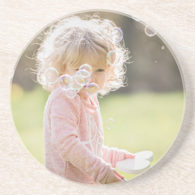Custom Photo Upload Create Your Own Picture Image Coaster (Front)