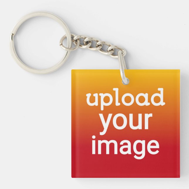Custom Photo Upload  Keychain (Front)