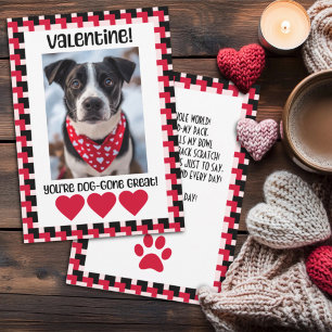 Custom Photo Valentine Card from The Dog