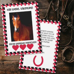 Custom Photo Valentine from the Horse Holiday Card