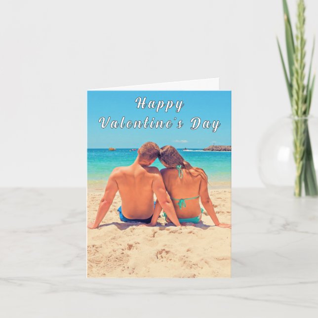 Custom Photo Valentine's Day Card Your Love Photos (Front)