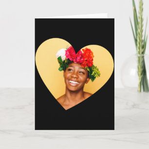 Custom Photo Valentines Day Heart T Shirt  Card