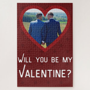 Custom Photo Valentine's Jigsaw Puzzle