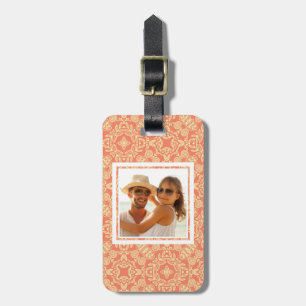 Custom Photo Vintage Background Luggage Tag