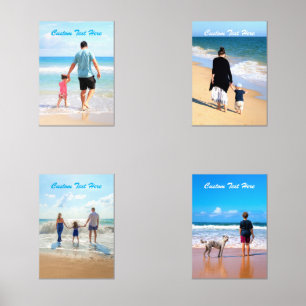 Custom Photo Wall Art Set Your Photos and Text