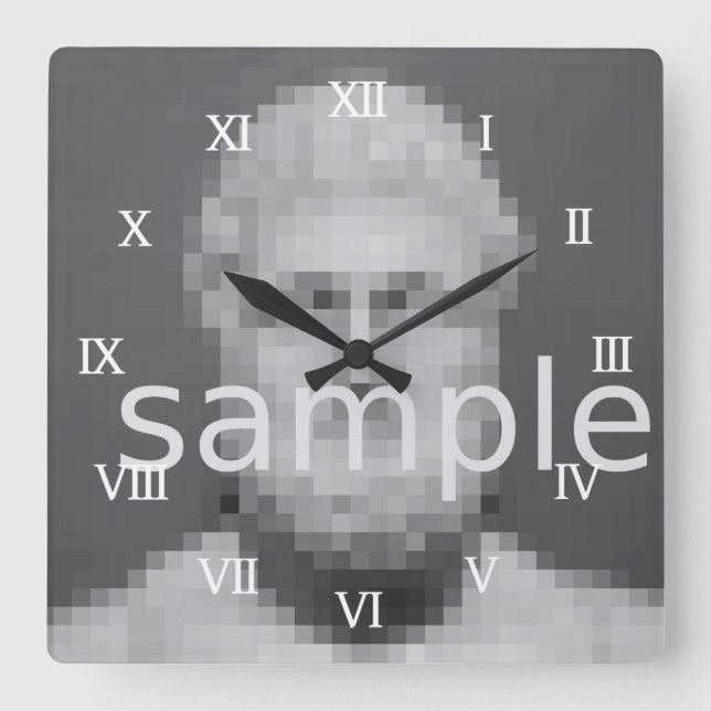 Custom photo wall clock | Add your image here (Front)